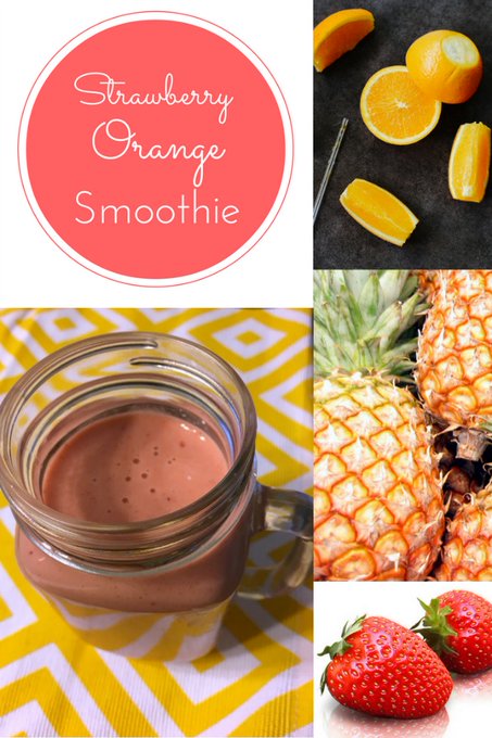 Yummy Strawberry Orange Smoothie: Yummy Strawberry Orange Smoothie: