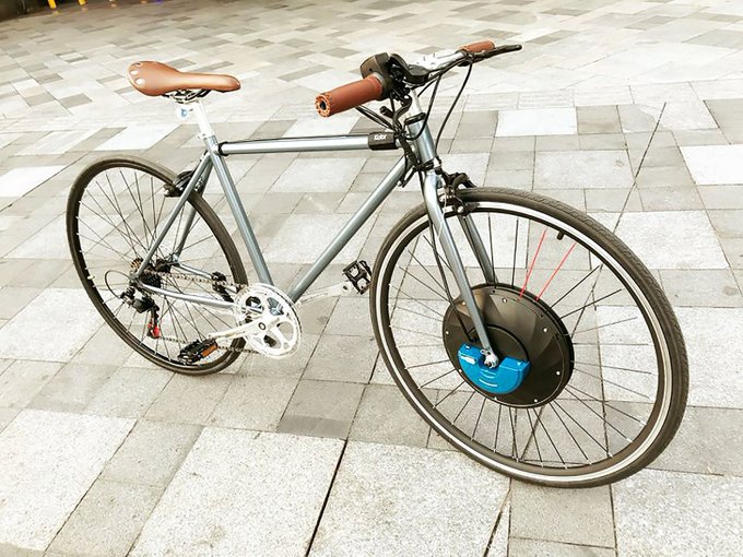 Turn any bike into an e-bike with UrbanX's drop-in wheel Turn any bike into an e-bike with UrbanX's drop-in wheel
