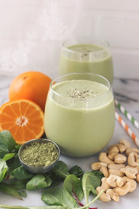 AgeproofLiving: Orange Matcha Smoothie AgeproofLiving: Orange Matcha Smoothie